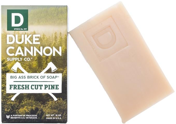 Duke Cannon Great American Frontier Men's Big Brick of Soap, Fresh Cut Pine, 10 Ounce | Amazon (US)