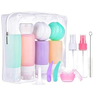 16 Pack Travel Bottles Set for Toiletries, Morfone TSA Approved Travel Containers Leak Proof Sili... | Amazon (US)
