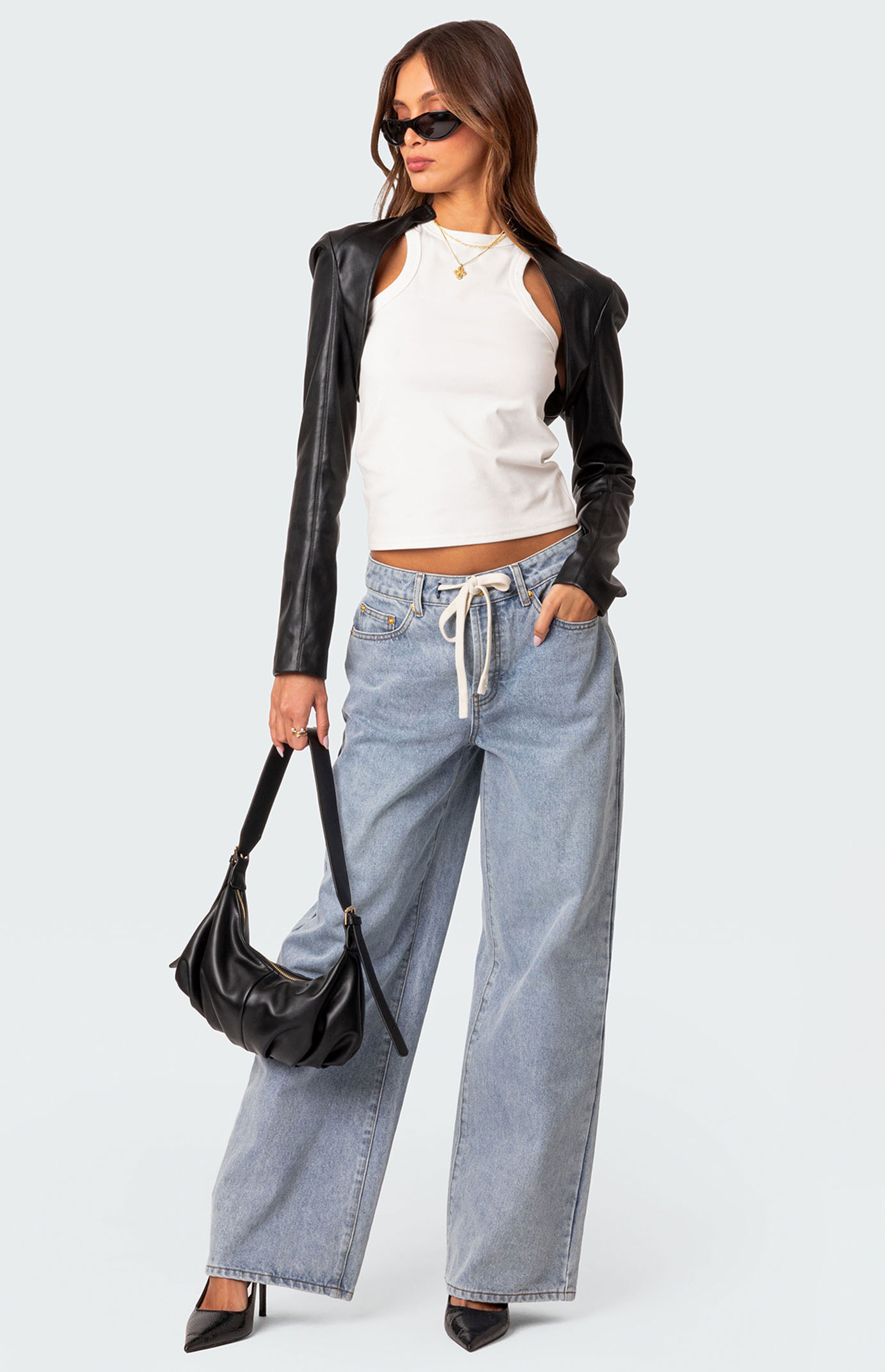 Edikted Wynn Low Rise Oversized Jeans | PacSun
