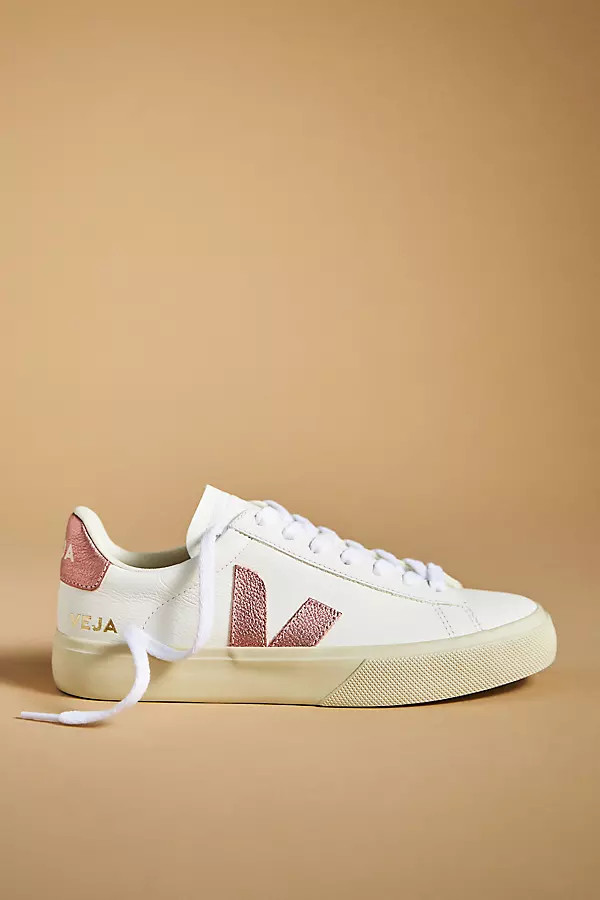 Veja Campo Leather Sneakers By Veja in Pink Size 38 | Anthropologie (US)