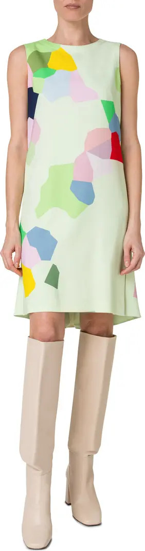 Kaleidoscope Print Stretch Crepe Dress | Nordstrom