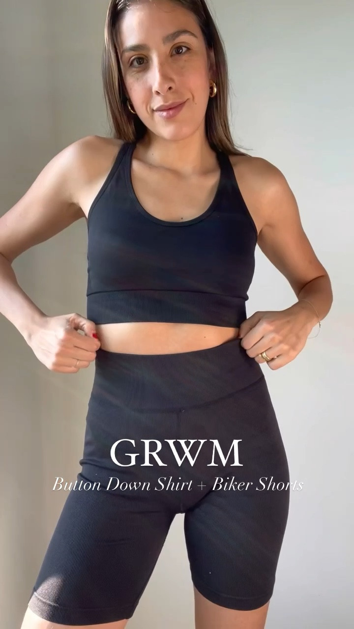 Casual and comfy🖤✨ @walmart @walmartfashion 
#momstyle #bikershorts #outfit #momoutfit #walmartfashiom 

#LTKshoecrush #LTKfit #LTKunder50