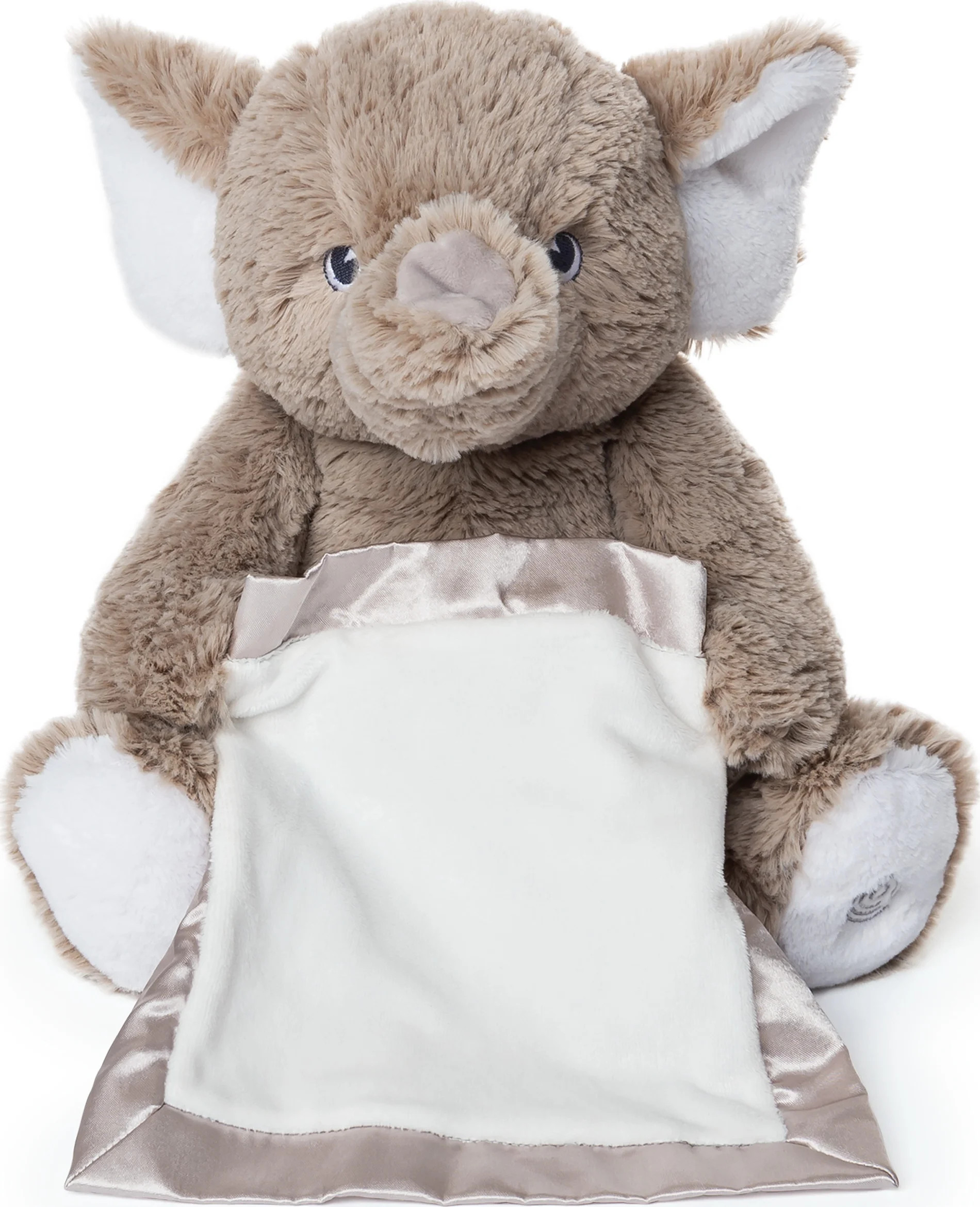 Peek-a-Boo Furry Friends Animated Peek-a-Boo Elephant Plush, Gray, 10" | Walmart (US)