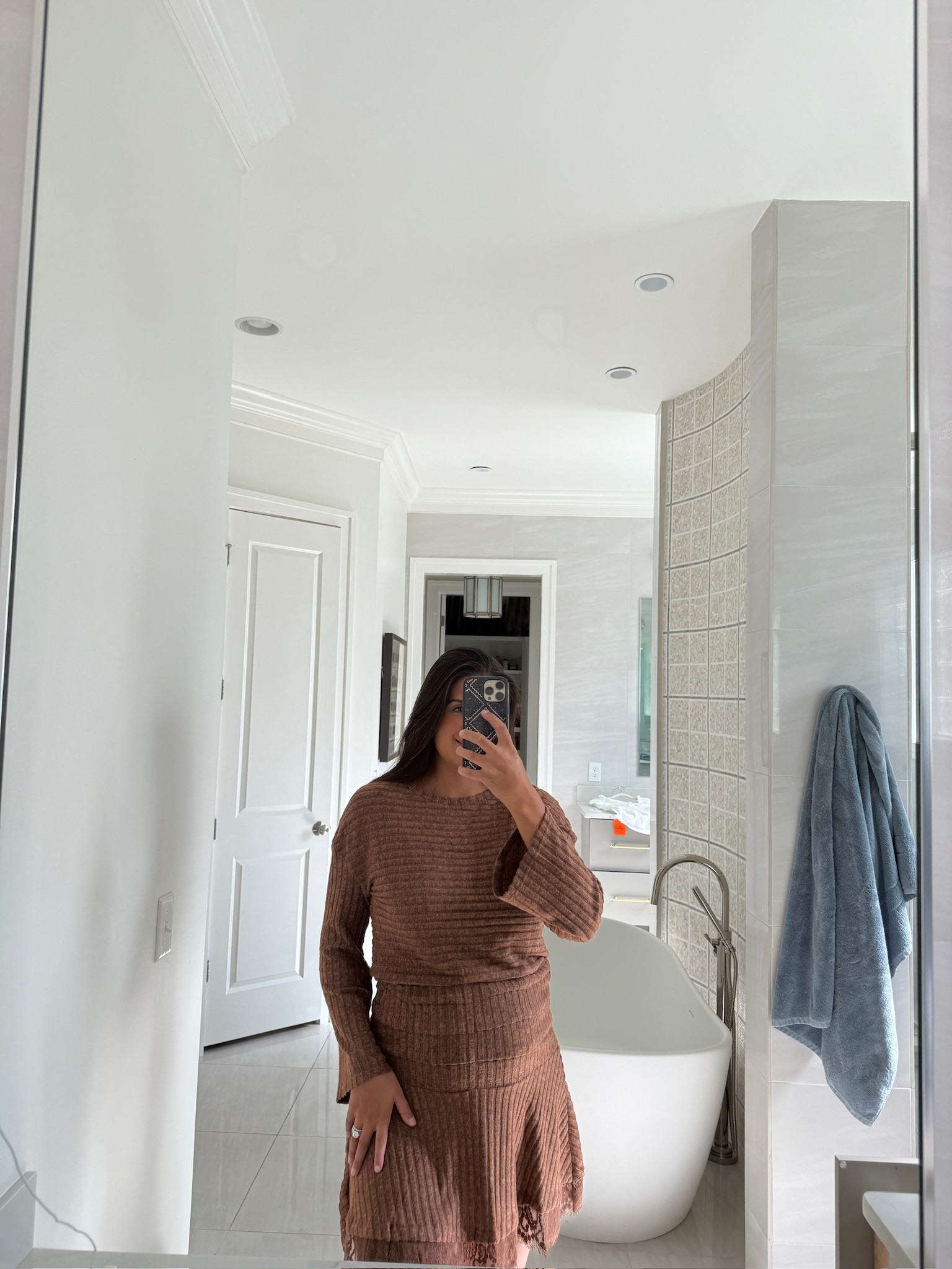 This outfit is so perfect for my bumppp!

tts: medium

bump friendly dresses, fall fashion, cozy dress, knit dress, ribbed knit, sweater dress, autumn style, Grace White

#LTKgrwm #LTKootd #LTKBump