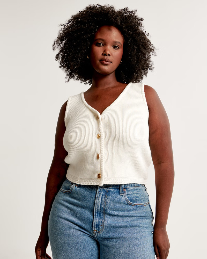 Button-Up Sweater Vest | Abercrombie & Fitch (US)