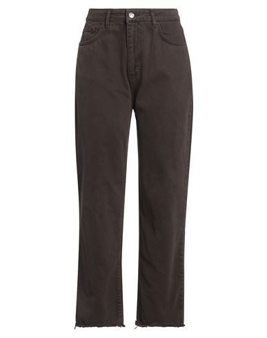 Hinnominate Woman Jeans Dark brown Size XXS Cotton | YOOX (US)