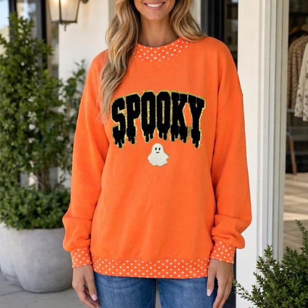 Tayla Trim Mock Halloween Sweatshirt | Jane – Boutique Shopping Deals
