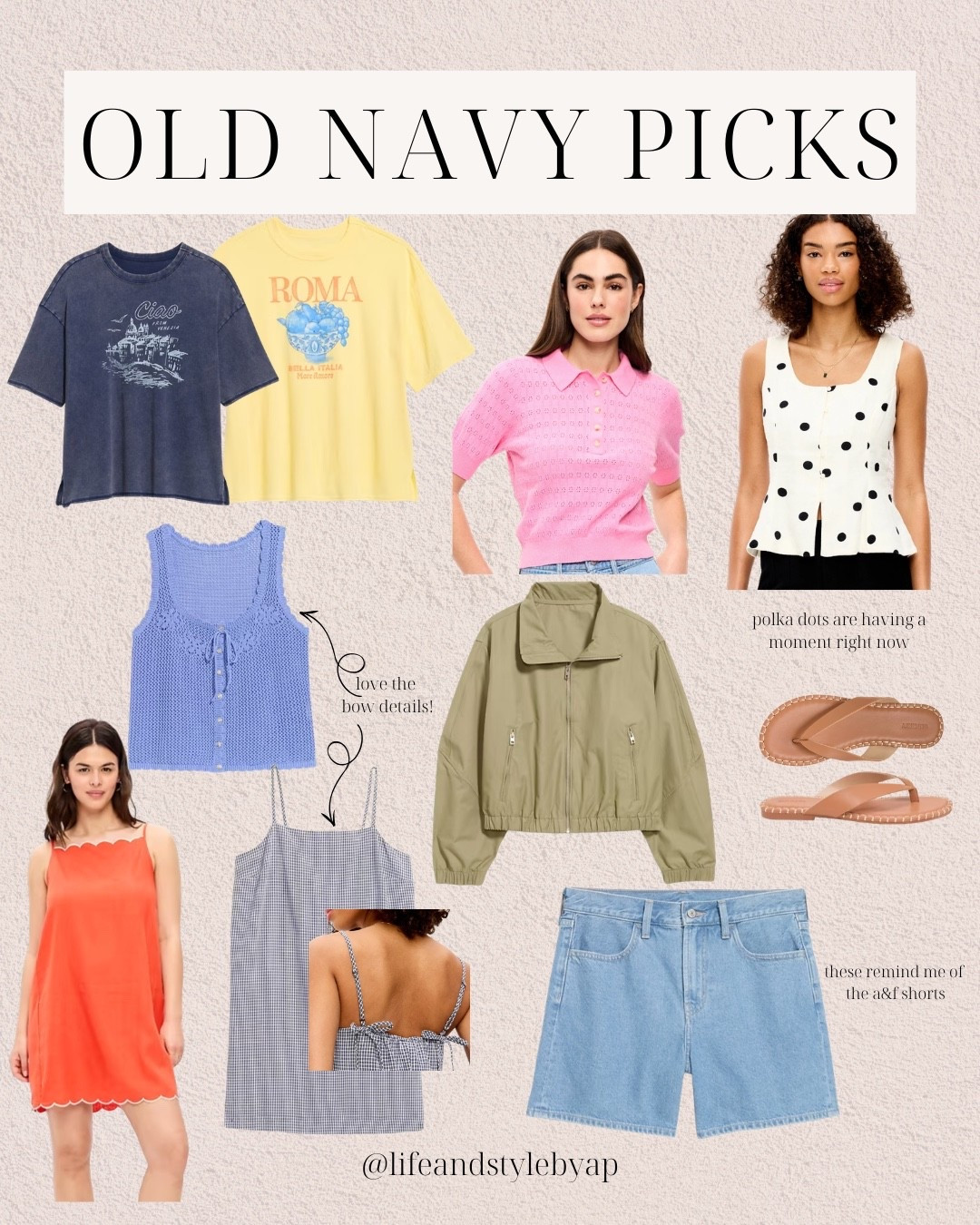 Everything at Old Navy is 50% off right now! So many cute new items in stock for summer!


Shorts, dresses, sandals, tees

#LTKSeasonal #LTKootd #LTKSaleAlert