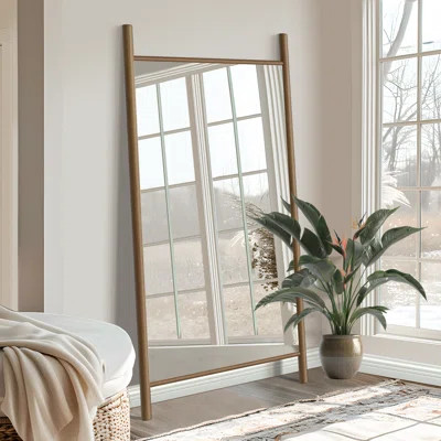 Merienne Wood Dowel Floor Mirror Wall Mirror | Wayfair North America