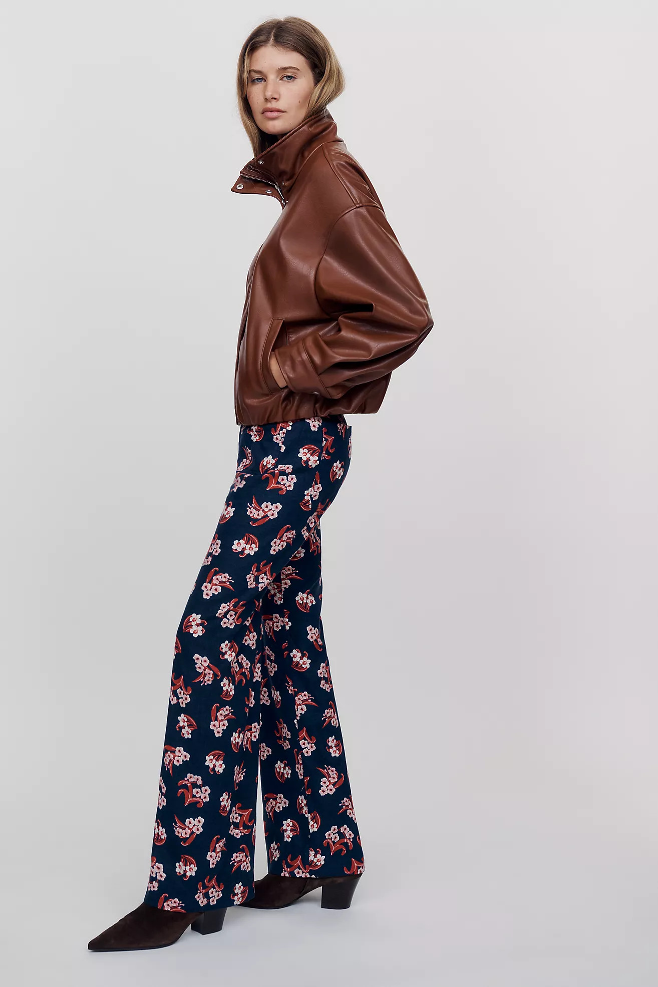 Maeve Colette Full-Length Printed Wide-Leg Pants | Anthropologie (US)