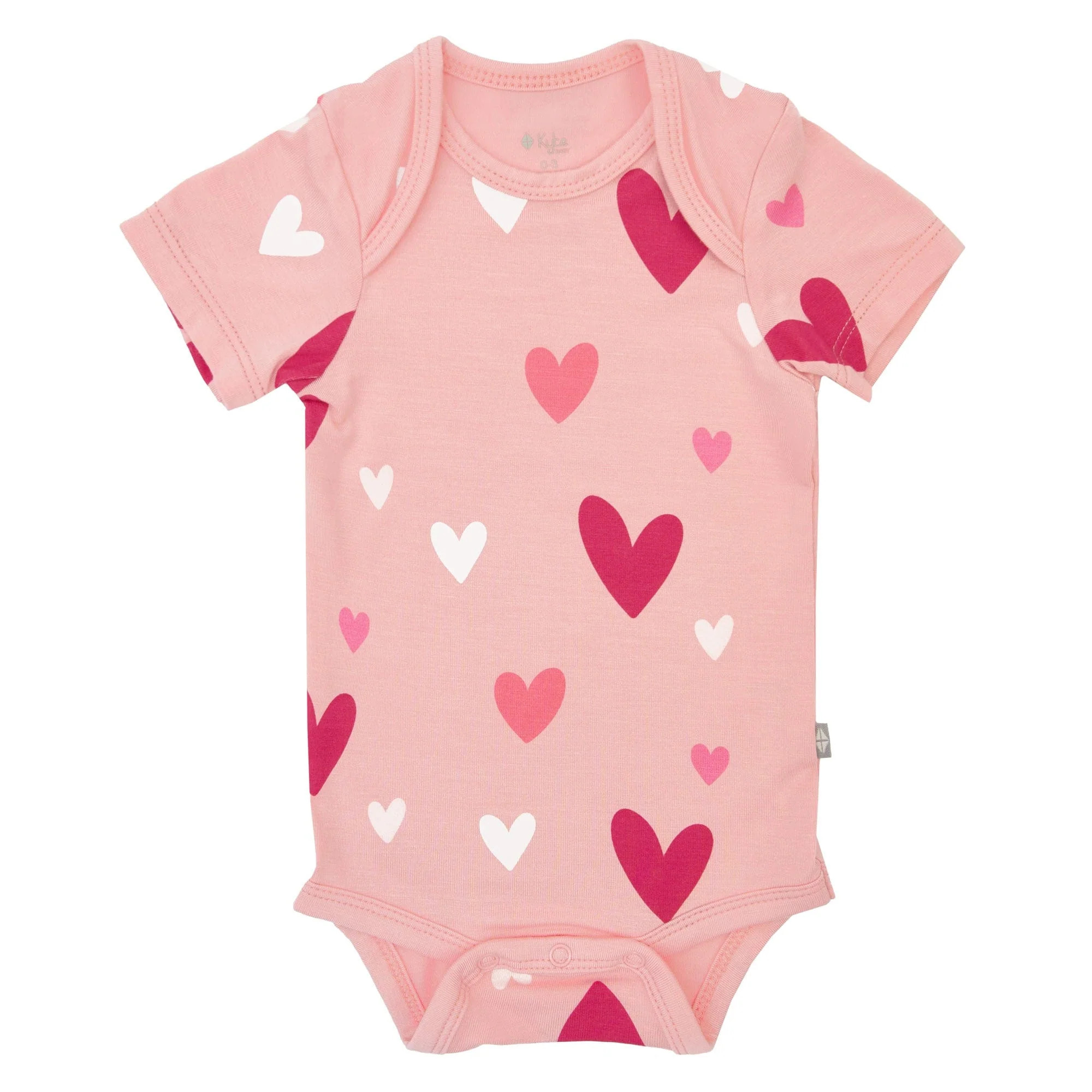 Bodysuit in Crepe Hearts | Kyte BABY