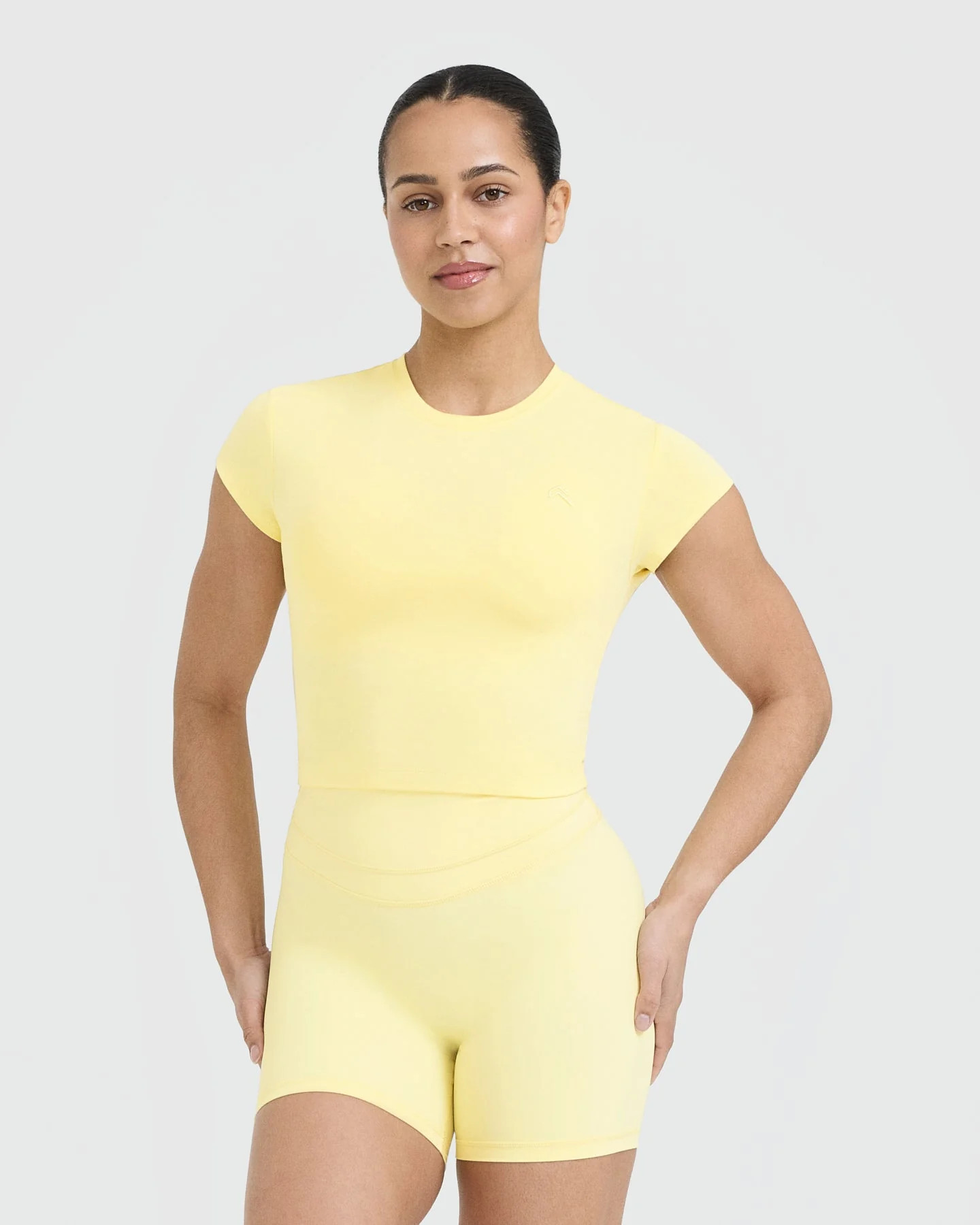 Cotton Icon Baby T-Shirt 
 Sherbert Yellow | Oner Active (UK / US)