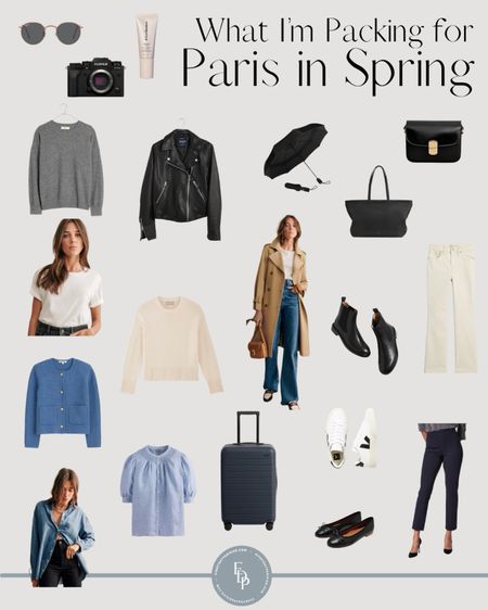 What I am
Packing for Paris in the spring. The weather is going to be colder and rainy for the end of March and early April. Boots over flats but I packed both. A trench coat and leather jacket. Sunglasses and sunscreen is a must. 

#LTKover40 #LTKtravel