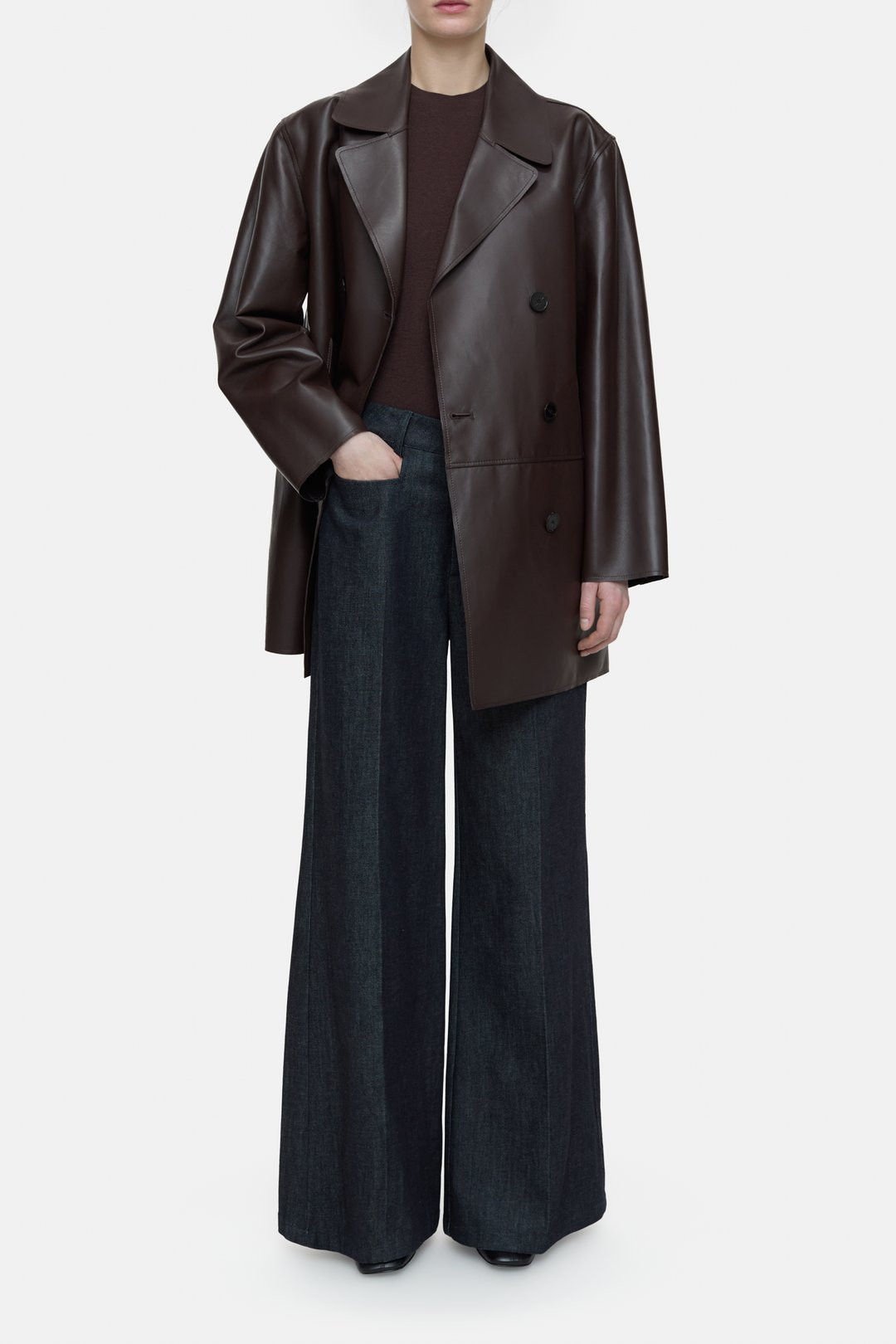 Mantel aus Leder | Closed