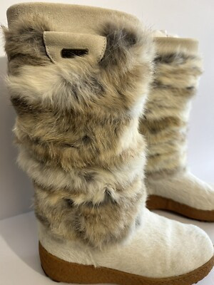 Oscar Sport Regina Norma fur boots size 7 Us | eBay US