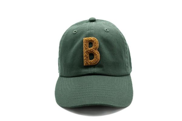 Hunter Green Hat + Tan Terry Letter | Rey to Z