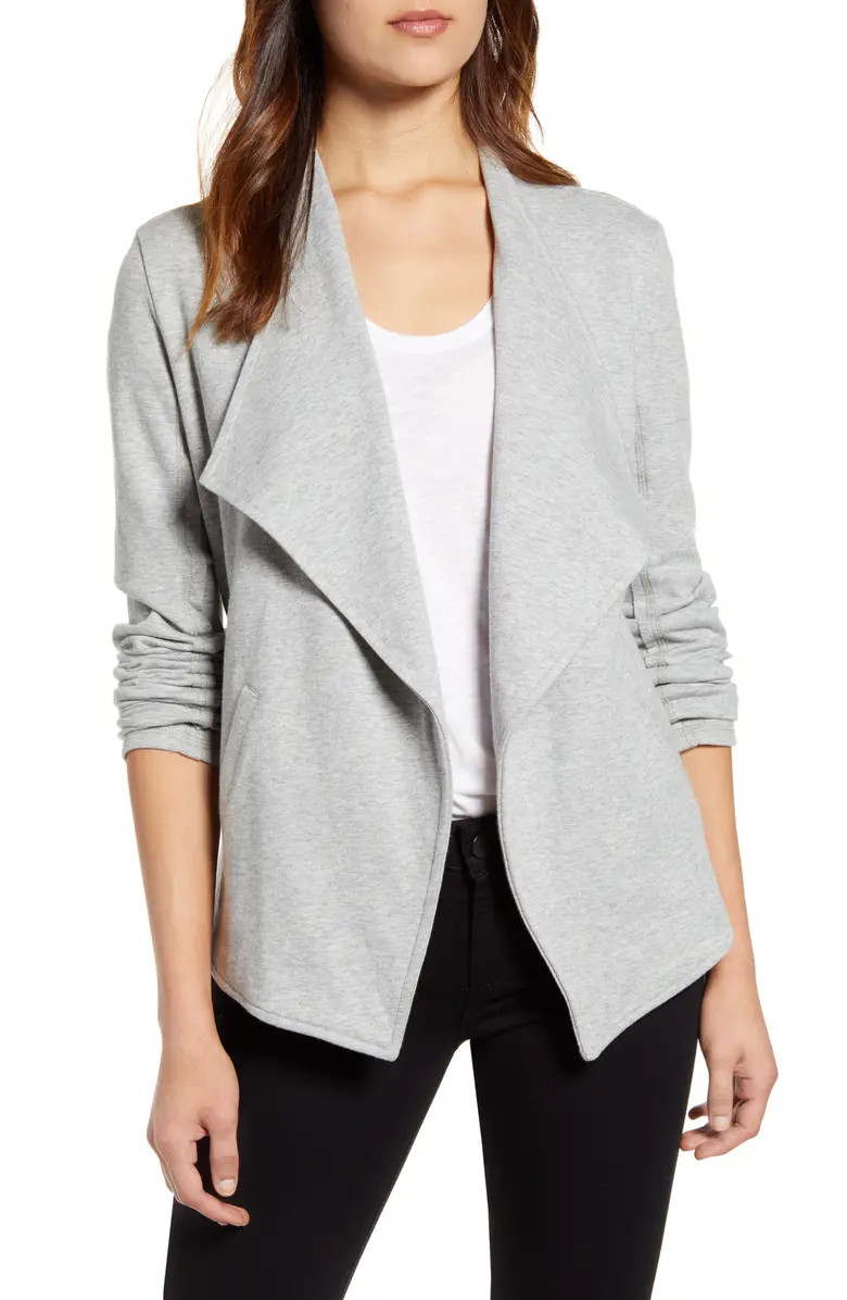 Drape Collar Knit Blazer | Nordstrom