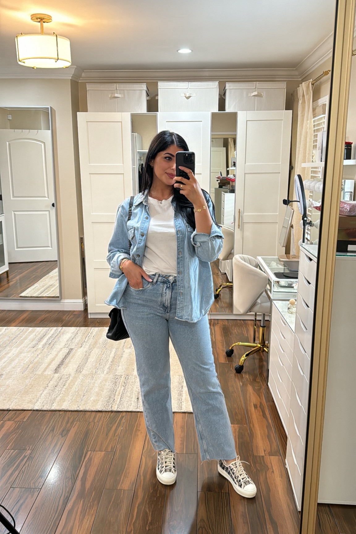 Denim on denim ✨ I couldn’t find the exact shoes so I linked some other ones I would wear with this outfit too ✨ 

#LTKSeasonal #LTKSaleAlert #LTKBeauty