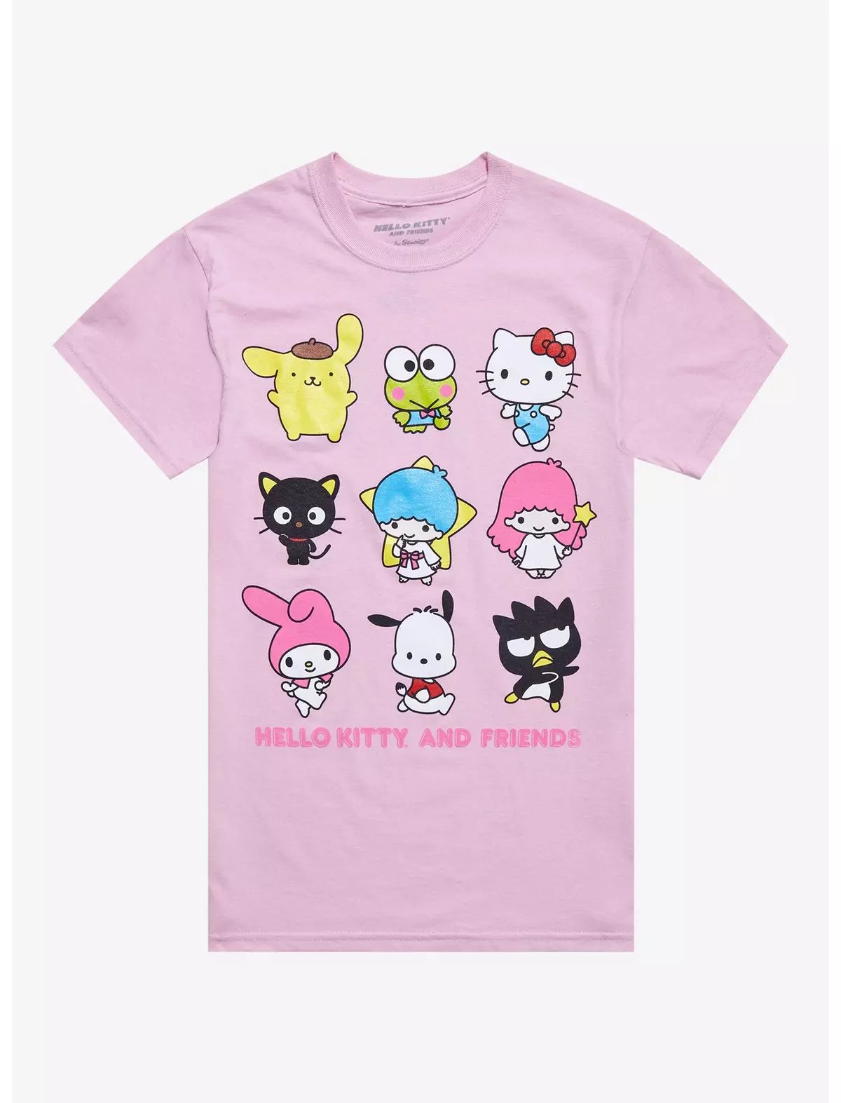 Hello Kitty And Friends Grid Boyfriend Fit Girls T-Shirt | Hot Topic