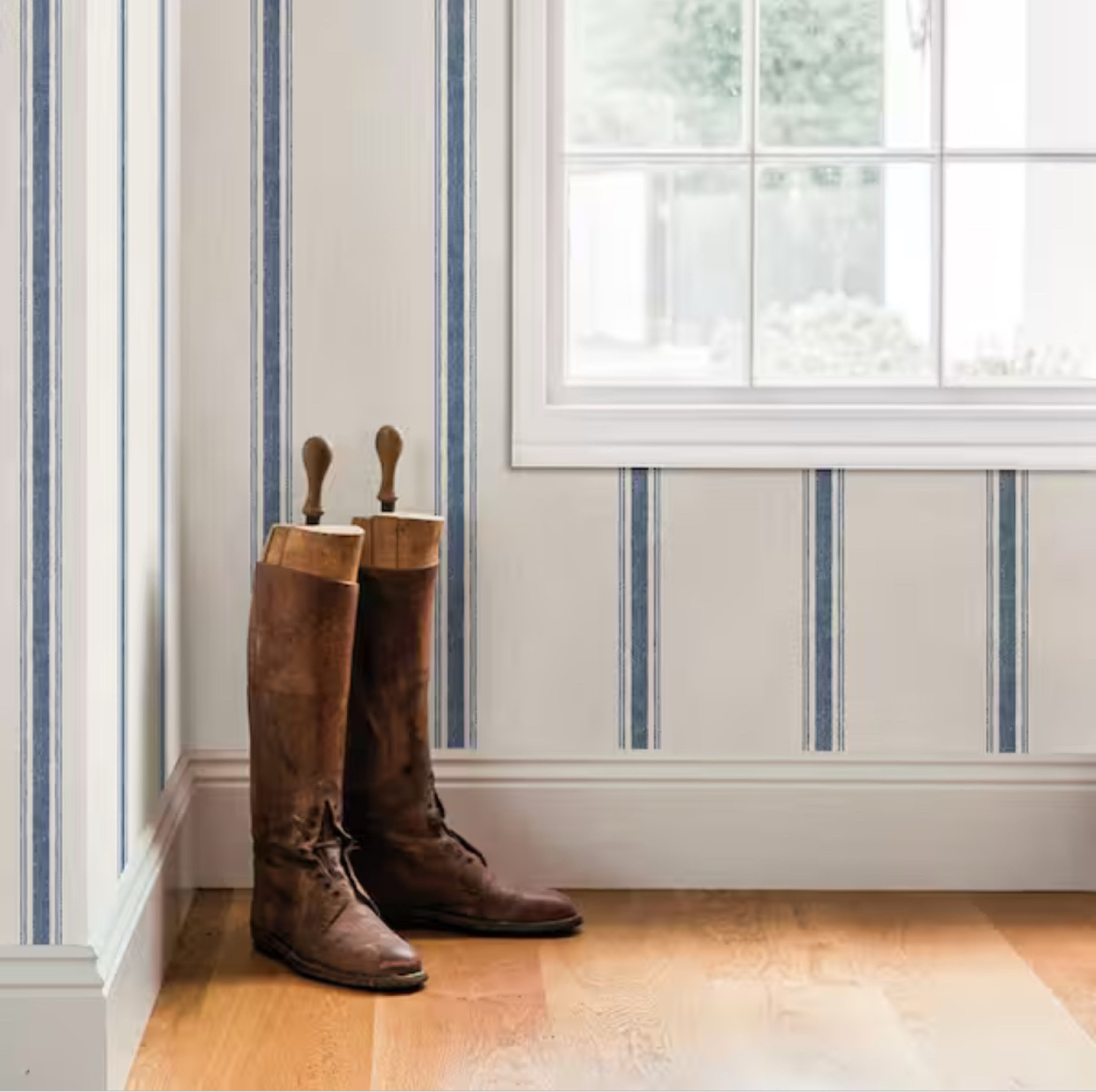 Pinstripe wallpaper • textured wallpaper • home decor • nursery decor • blue and white home decor • blue and white wallpaper 

#LTKKids #LTKHome #LTKBaby