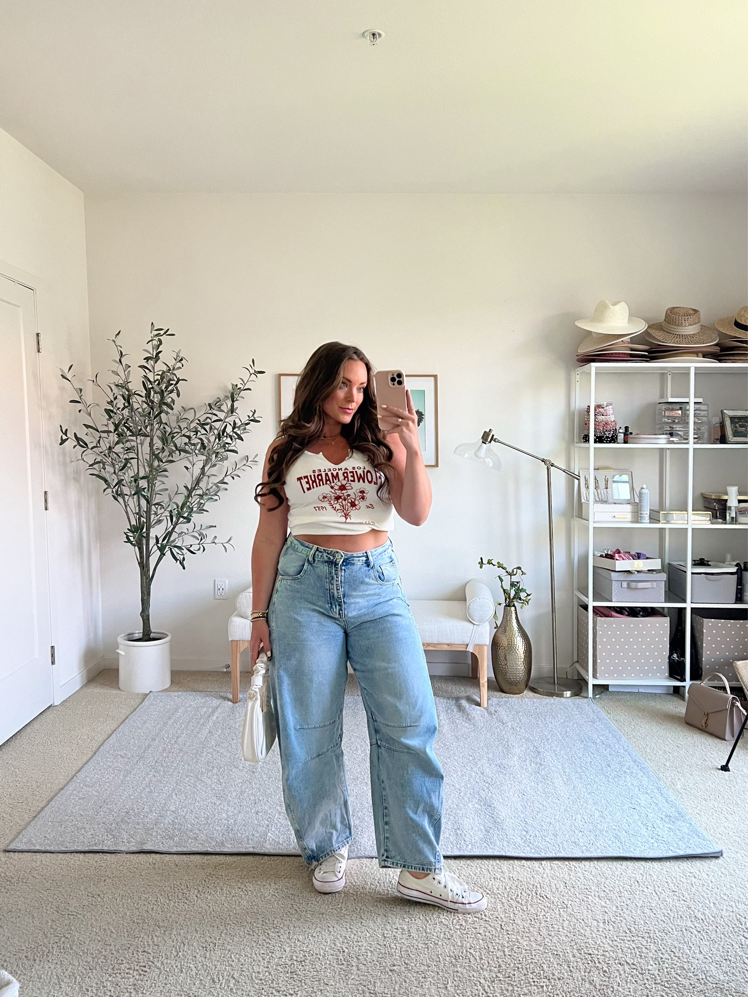 Love these baggy jeans from Amazon and this cute graphic tank! 

I sized up to a 10 in jeans, sized down to a small in tank! 

#LTKFindsUnder50 #LTKMidsize