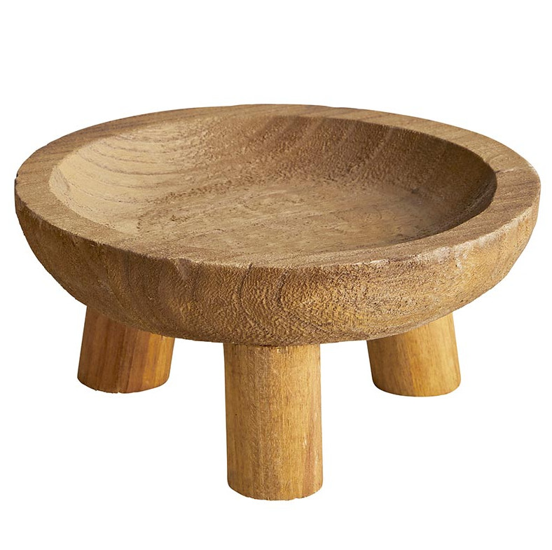 Sm Circle Wooden Riser | Wilson Home Decor