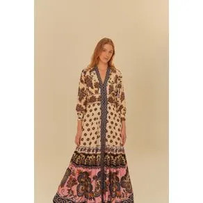 Vestido Longo Estampado Jasmin | Farm Rio (BR)