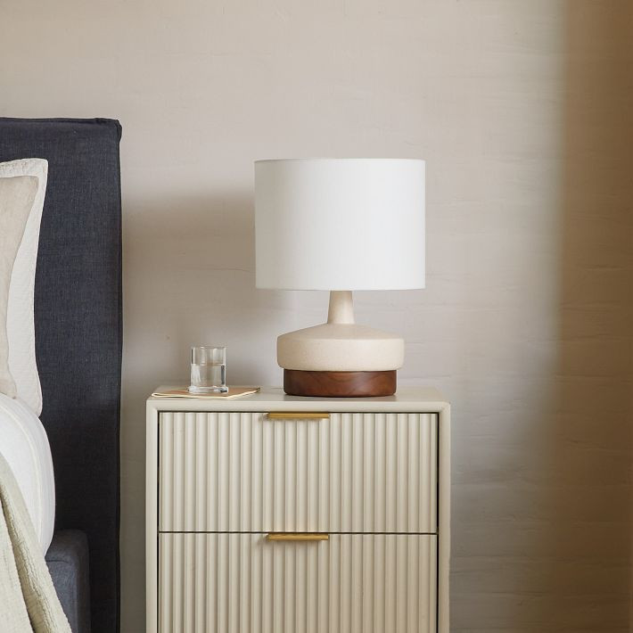 Wood & Ceramic Table Lamp (17") | West Elm (US)