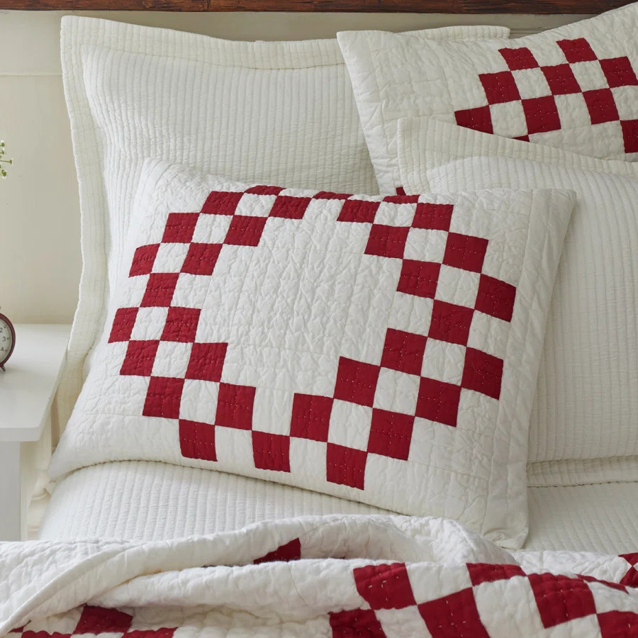 Taylor Linens Irish Chain Plaid Cotton Sham | Wayfair | Wayfair North America