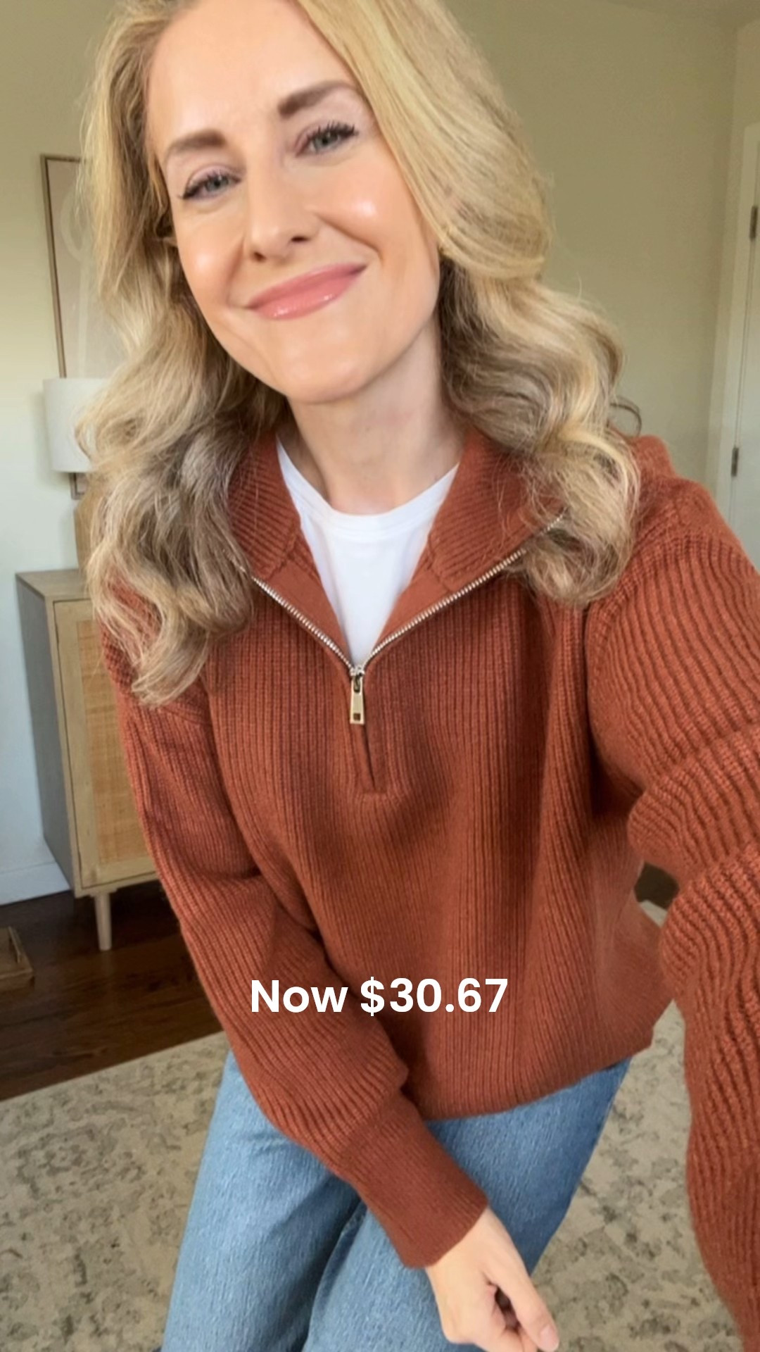 This cashmere blend Amazon sweater in this rust color is back to its Cyber Monday price of $30.67. Comes in other colors but the prices vary. Fits true to size and I’m in a small. #amazonfashion 

#LTKSaleAlert #LTKGiftGuide #LTKFindsUnder50