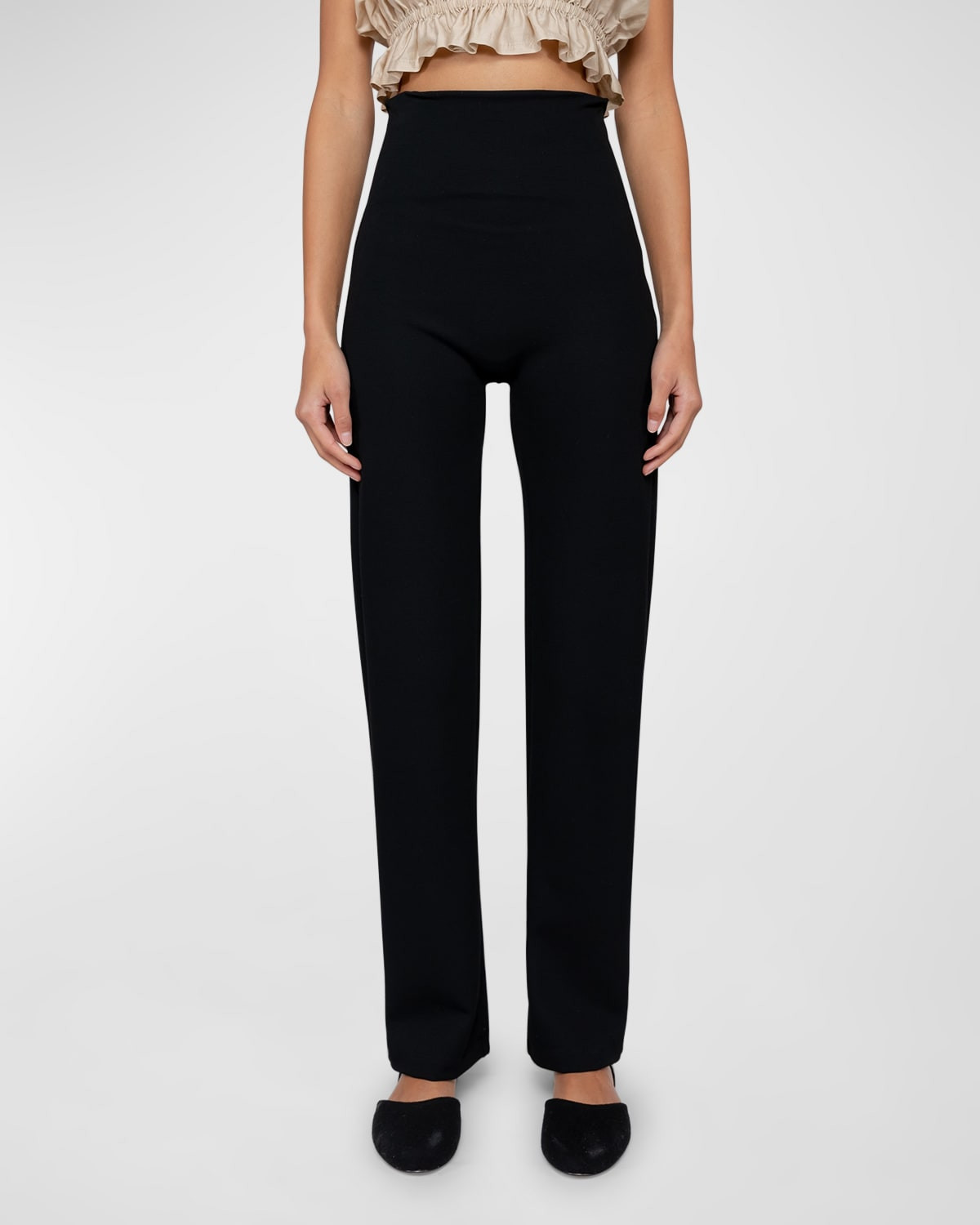 Rio II High-Waist Straight-Leg Pants | Neiman Marcus