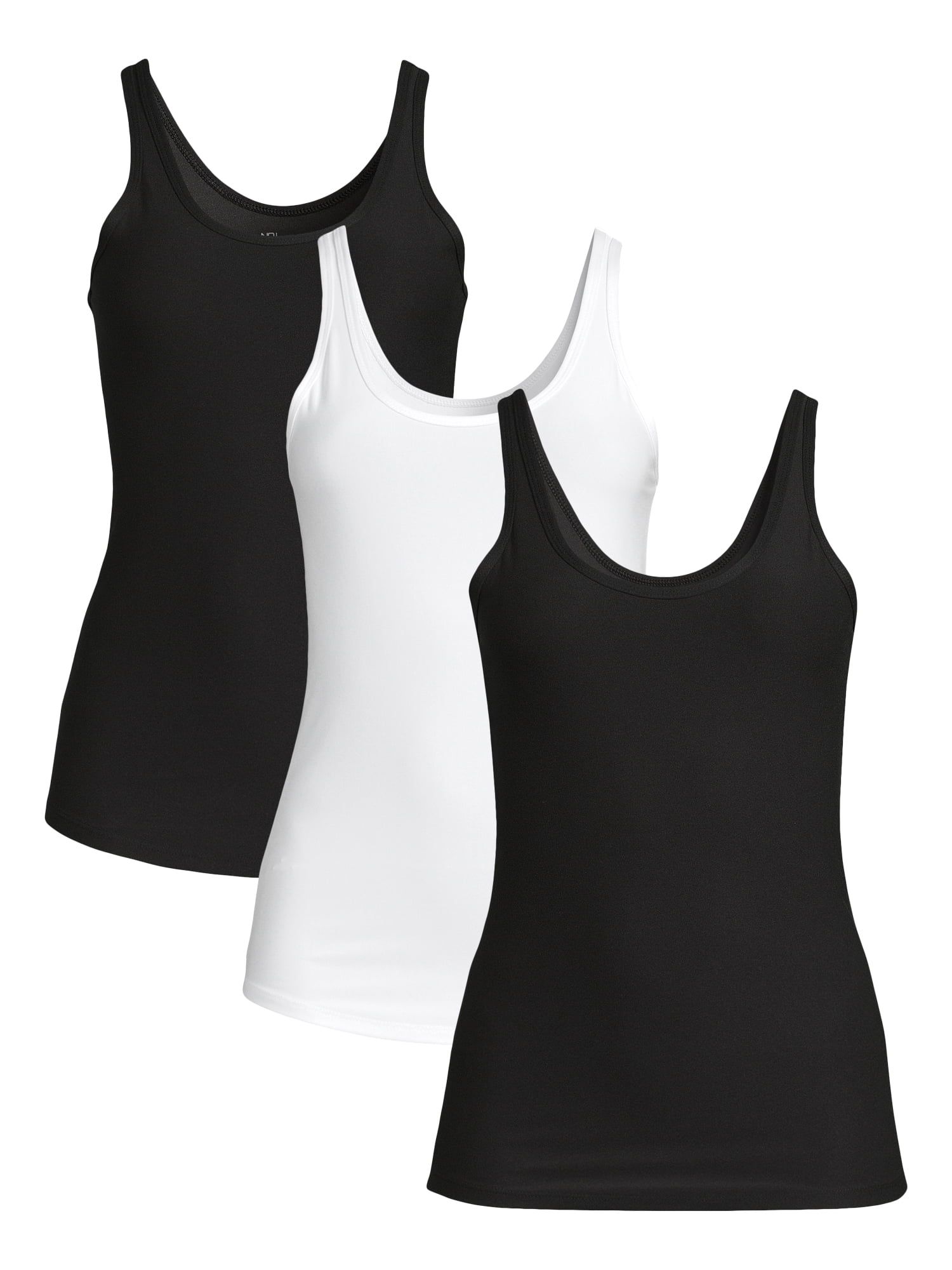 No Boundaries Juniors Scoop Neck Tank Top, 3 Pack, Sizes XS-XXXL | Walmart (US)