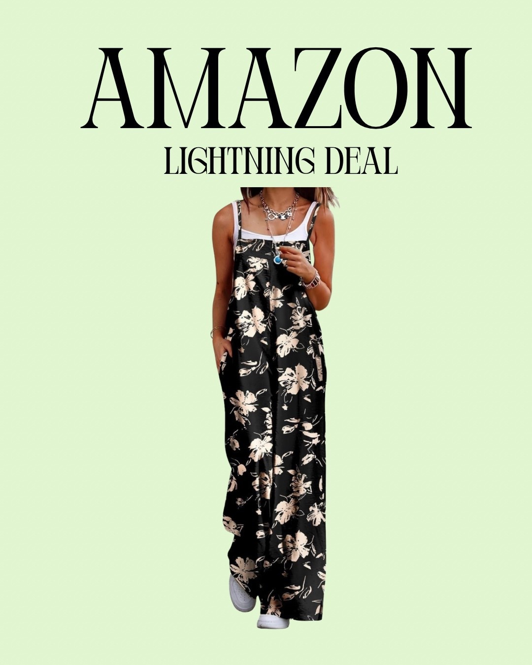 Amazon lightning deal ⚡️
This flowy jumpsuit = comfy, flattering, and an easy throw-on win

Comes in tons of colors and prints 

Runs loose + perfect for mom life on the go

#LTKdayinmylife #LTKootd #LTKmomlife