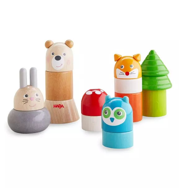 HABA Forest Animals Wooden Stacking Toy | Janie and Jack