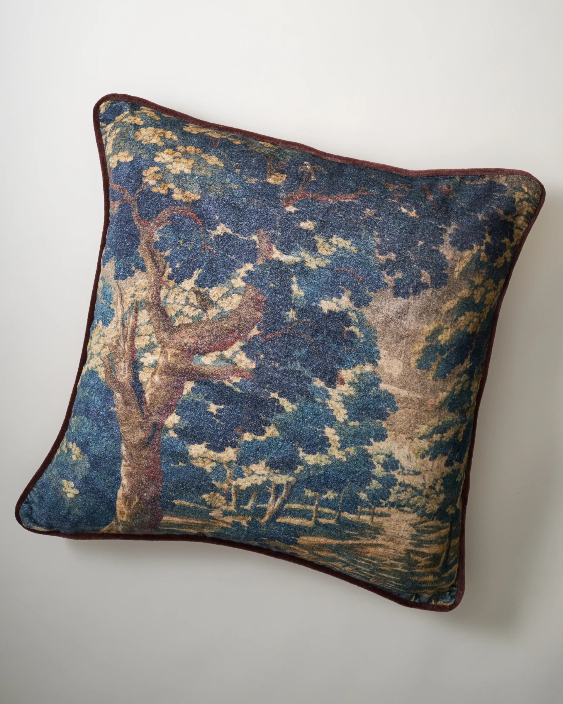 Evergrove Printed Velvet Pillow | Magnolia