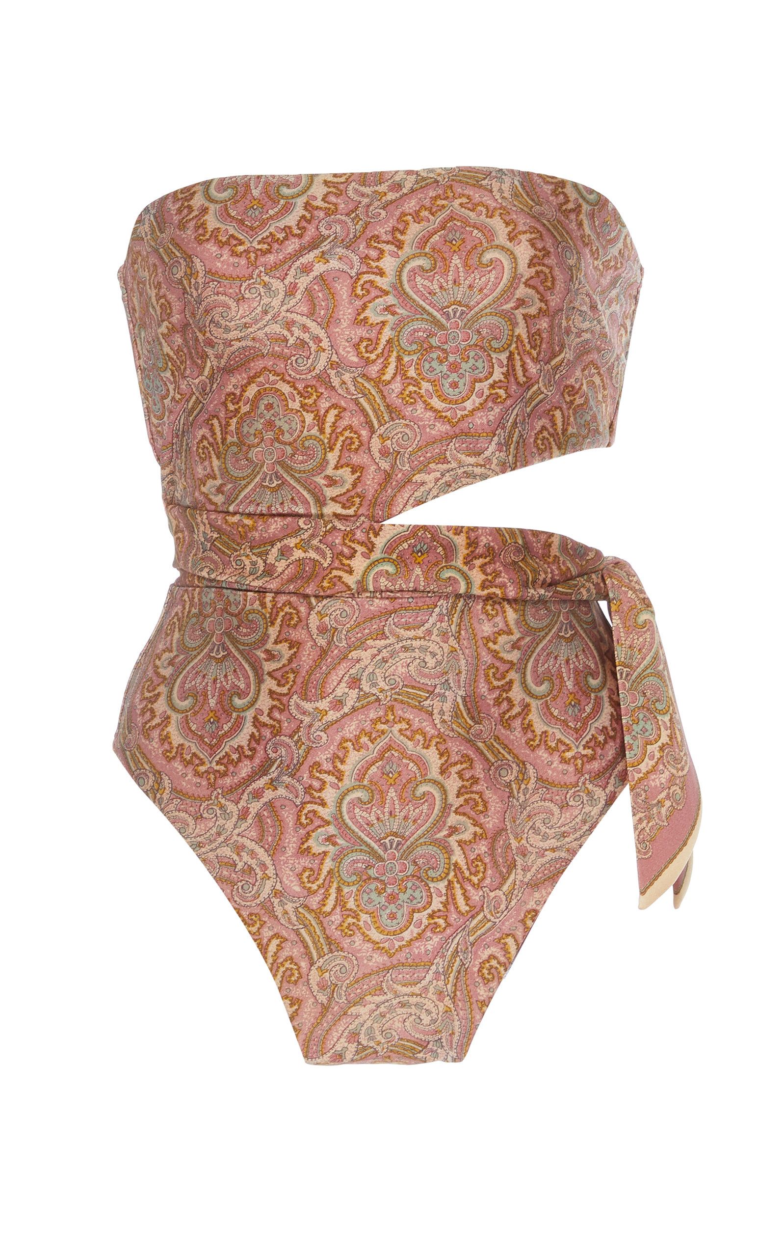 Zimmermann Freja Cutout Paisley-Print Swimsuit | Moda Operandi Global