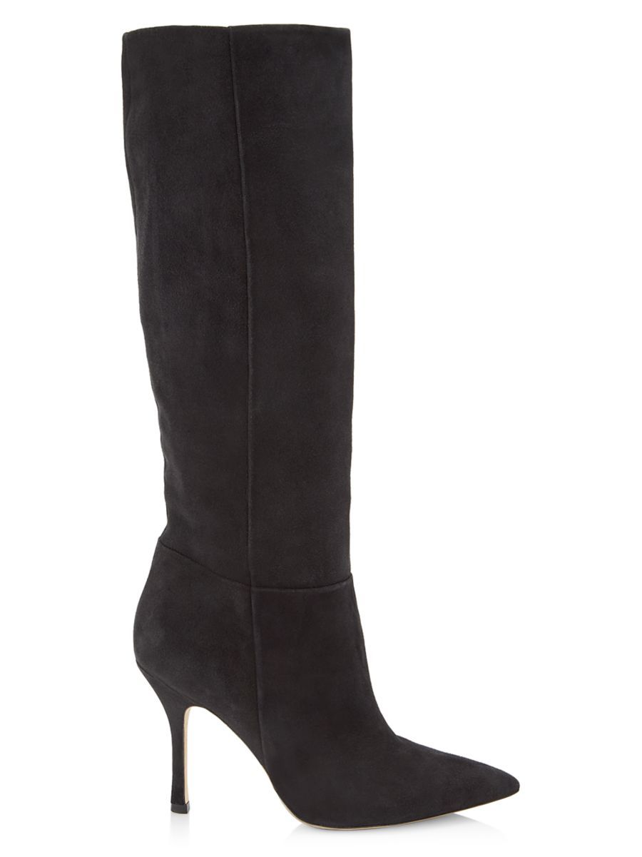 Larroudé Kate Tall Suede Boots | Saks Fifth Avenue