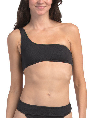 Laura Twisted Sun One Shoulder Tank Bikini Top For Women, Polyester | TJ Maxx