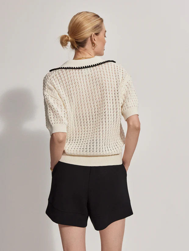 Monte V-Neck Knit Polo | Varley UK