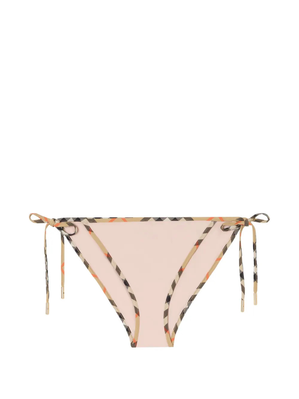 Burberry Check trim bikini briefs - Pink | Farfetch Global
