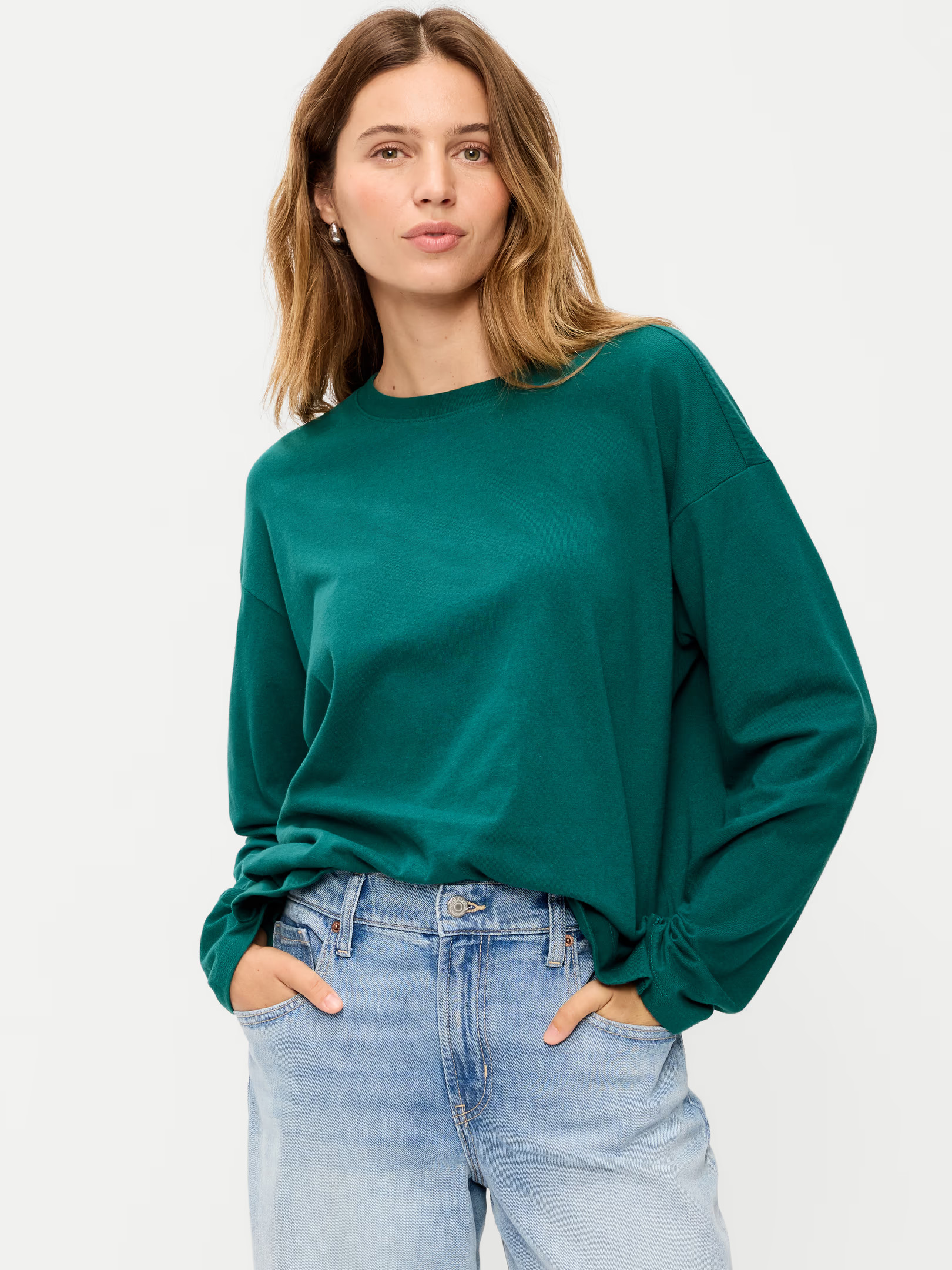 Vintage Long-Sleeve Crew-Neck T-Shirt | Old Navy (US)