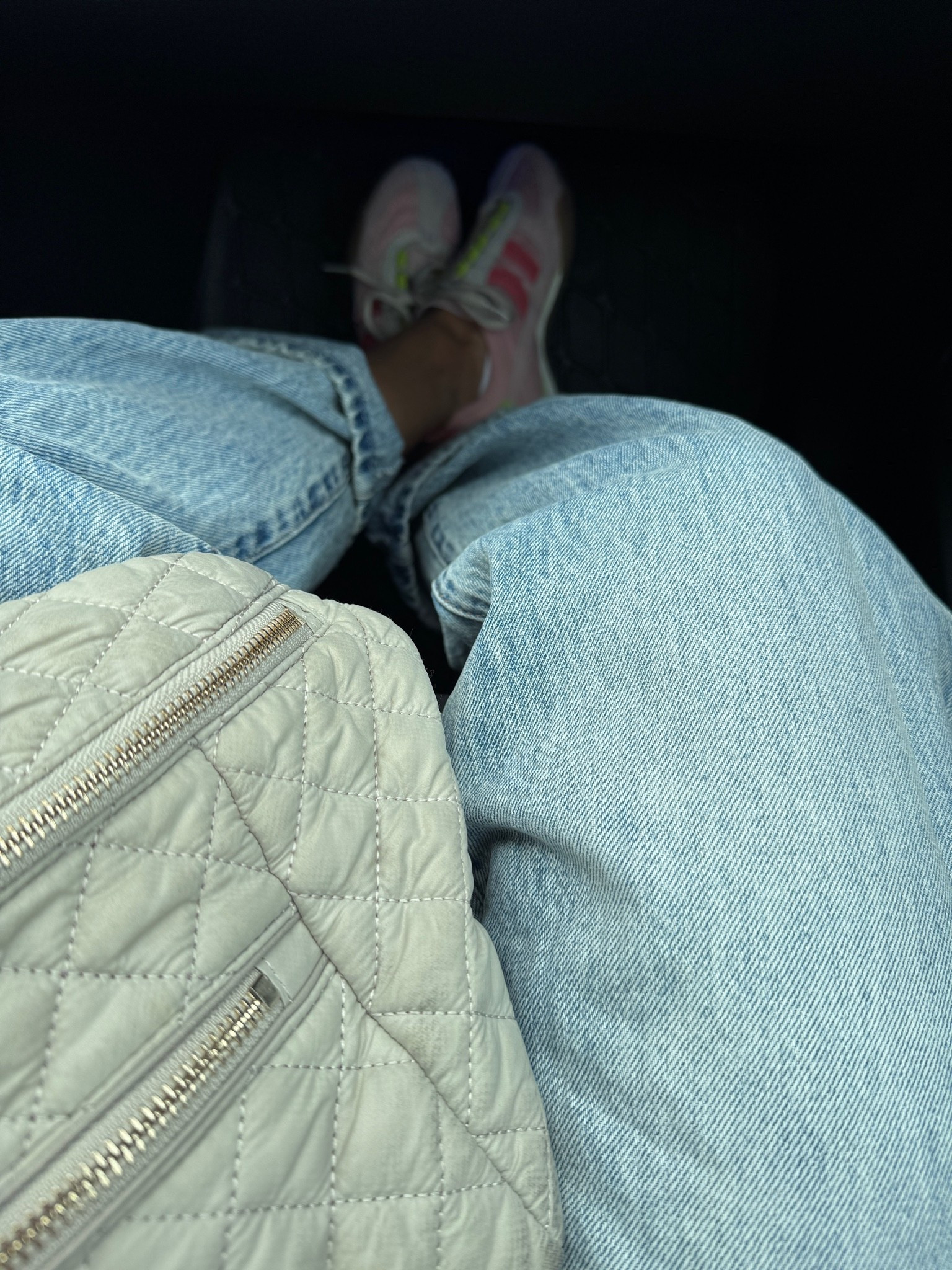 Summer jeans outfit. Summer sneakers. 
Jeans are a bowed style, which is nice if you don’t like a full barrel jean. Size down. 
Sneakers are very lightweight. Mesh with suede details. Slim profile sneakers. I went with my typical euro size. 
Sling bag comes in multiple colors.

#LTKOver40 #LTKootd