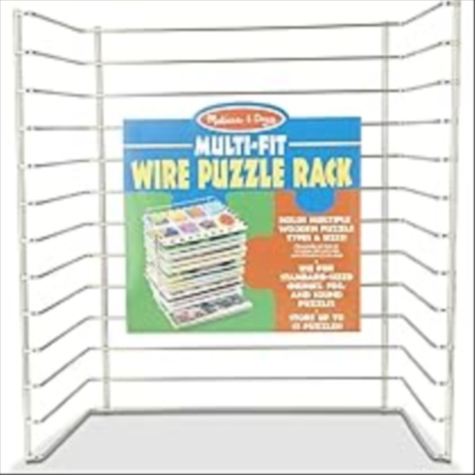 Click for more info about Melissa & Doug Multi-Fit Metal Wire Puzzle Rack 12 inches wide and 0.75 inches deep