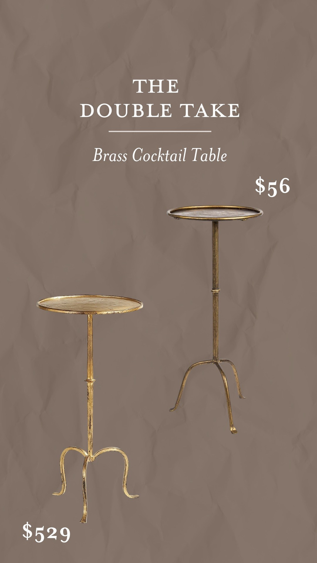 This double take is so juicy! I love our brass cocktail table that we styled in the study but it is quite an investment. Her sister is on sale at Wayfair right now for less than $60 🤩

#LTKSaleAlert #LTKHome #LTKFindsUnder100