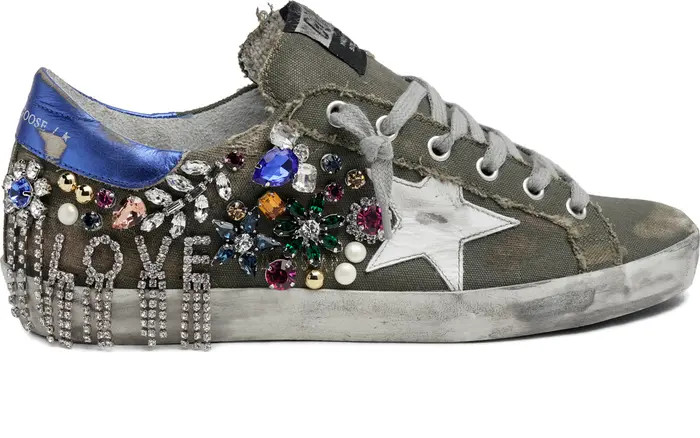 Golden Goose Super-Star Crystal Embellished Sneaker | Nordstrom | Nordstrom