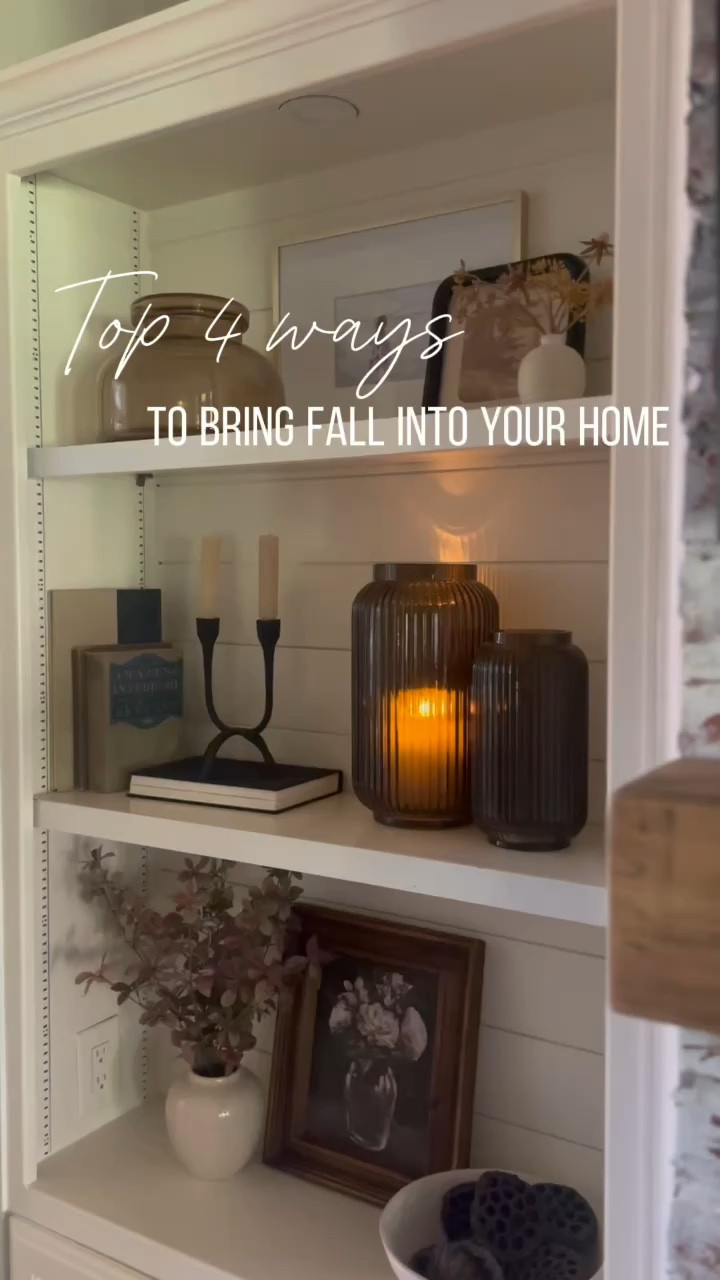 Bring fall into your home with fall stems, cozy throws and pillows, pumpkins, and fall candles!

Fall home decor, fall decor, target fall decor, Walmart fall decor, vase, shelf decor 


#LTKVideo #LTKHome #LTKFindsUnder50