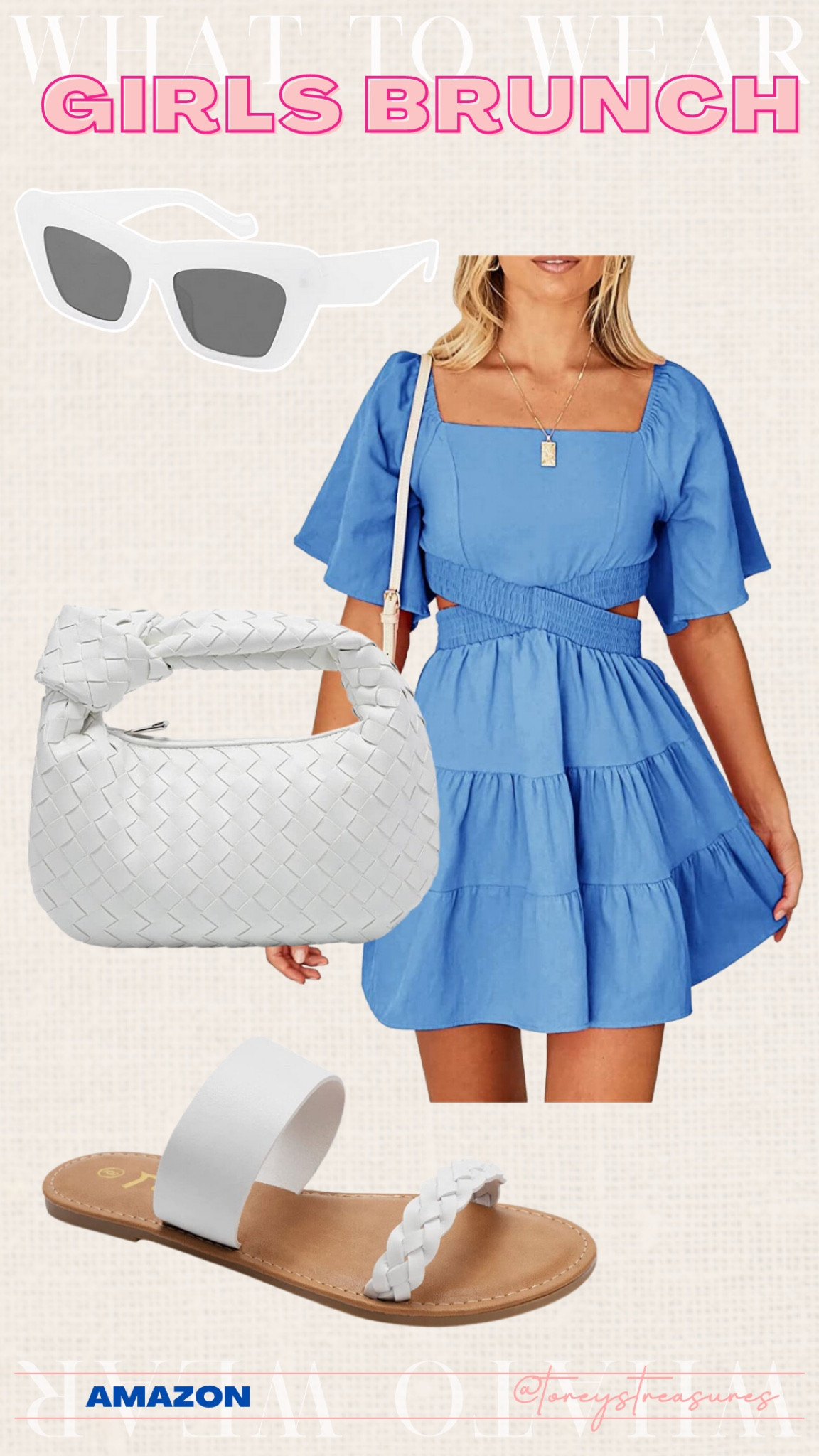 Amazon outfit from head to toe under $50! Best dress ever- I wear size XS it’s a free people dupe! 

#LTKunder50 #LTKSeasonal #LTKstyletip