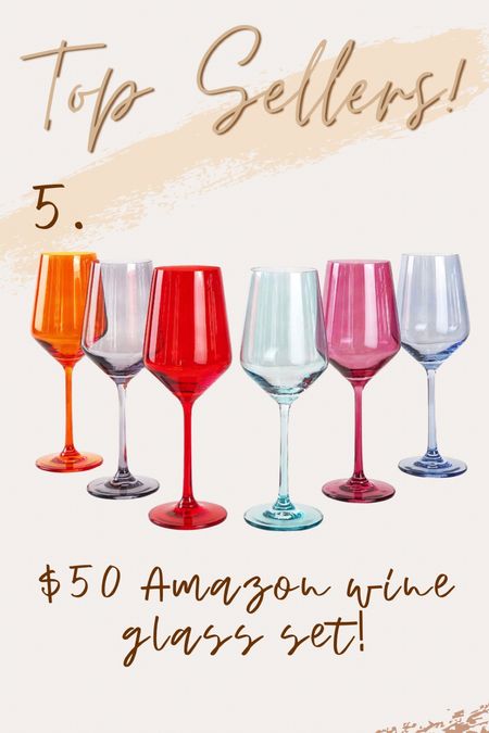 Colored wine glasses, amazon wine glasses 

#LTKhome #LTKFind #LTKunder50