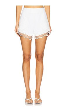 Clea Jade Mini Short in Off White from Revolve.com | Revolve Clothing (Global)