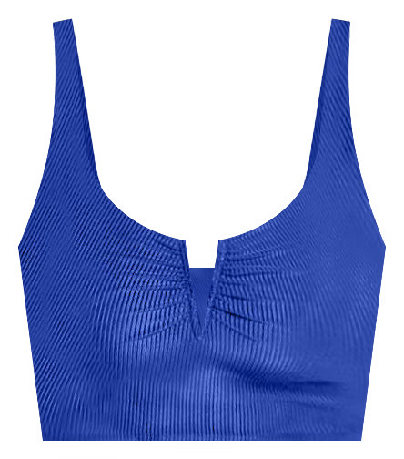 CALIA Women's V Notch Ruched Double Scoop Bikini Top | Dick's Sporting Goods